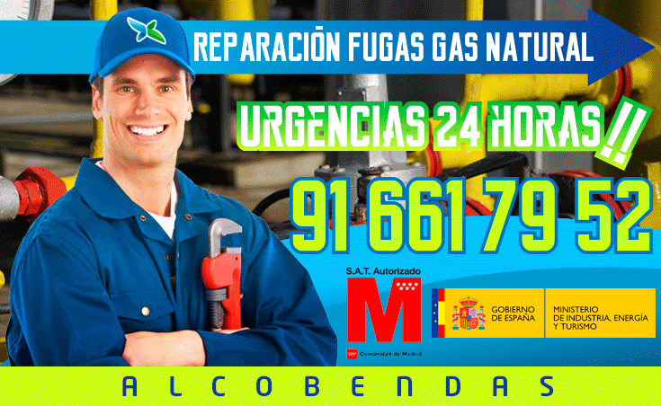 reparación de fugas de gas natural en Alcobendas