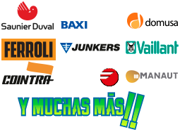 servicio tecnico de calderas Roca, BaxiRoca, Saunier Duval,Cointra, Ferroli, Domusa, Vaillant y Fagor en Alcobendas
